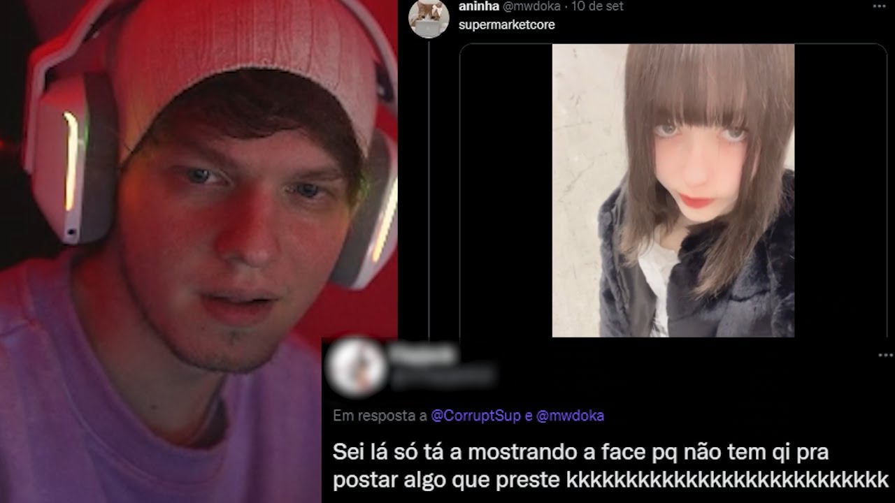 Treta do jogador de lol que ficou incomodado pq uma menina postou foto (cringe e desinteressante)