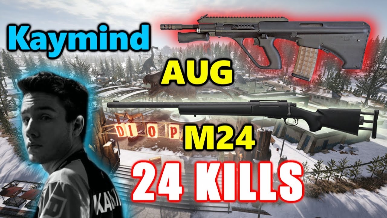 PUBG - Cloud 9 Kaymind - 24 KILLS - AUG + M24 - SOLO vs SQUADS - VIKENDI