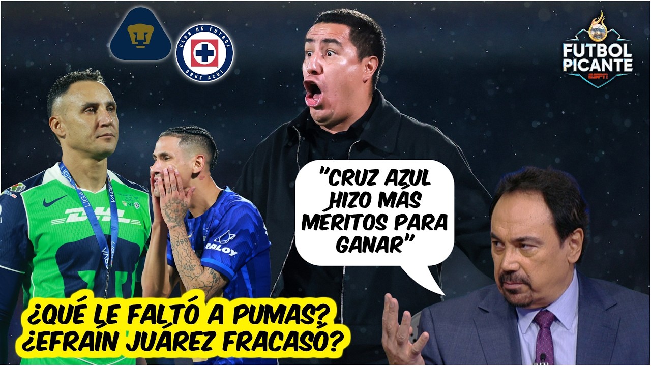 SE REPITE LA HISTORIA. CRUZ AZUL LE ARREBAT&Oacute; T&Iacute;TULO a PUMAS. Efra&iacute;n Ju&aacute;rez NO PUDO | Futbol Picante