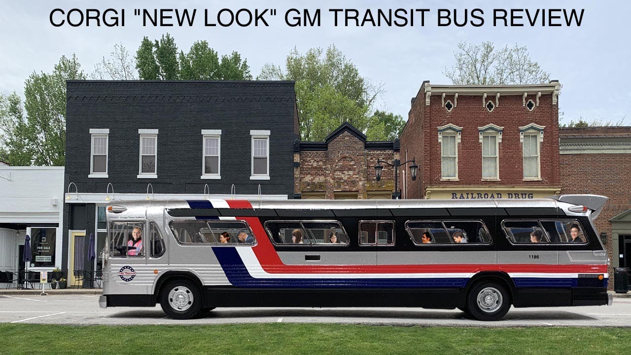 GM New Look Buses & Corgi 50th Scale Diecast CTA Chicago Transit Authority Bicentennial Transit Bus