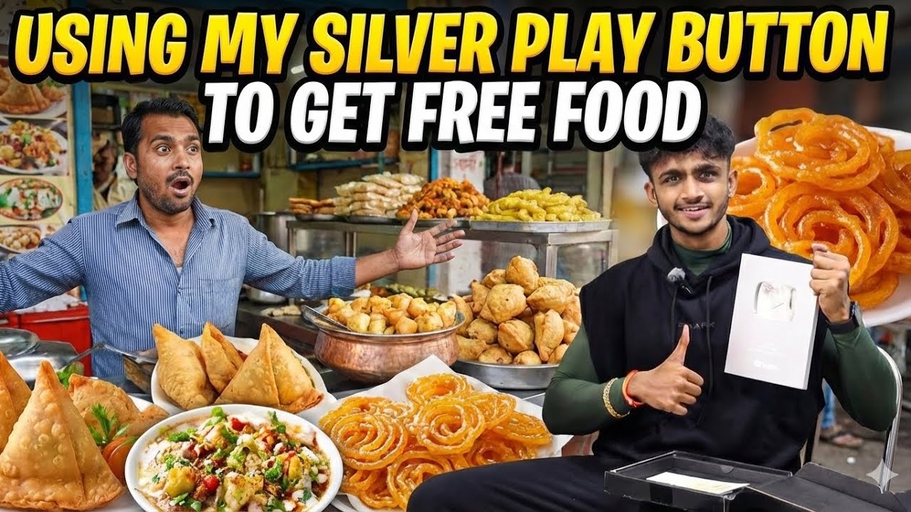 Can I Actually Get FREE Food With a Silver Play Button?🤔🤯