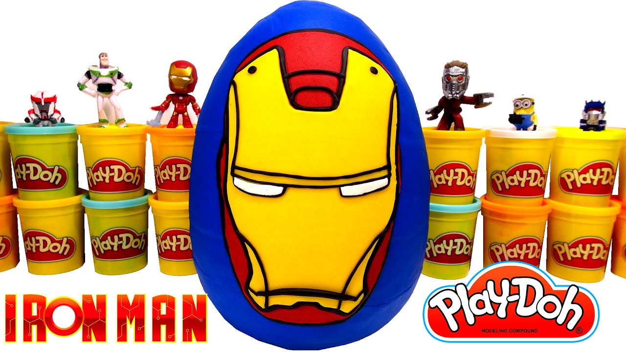 Yenilmezler Demir Adam (Iron Man) Sürpriz Yumurta Oyun Hamuru - Avengers Ironman Oyuncakları