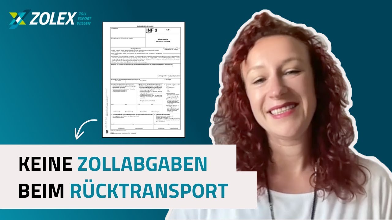 Was ist ein INF3? | Zoll- und Exportwissen