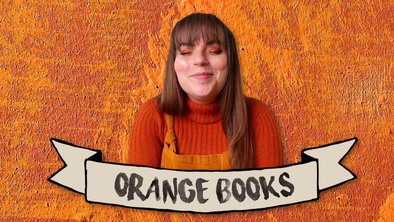 Every single orange book I own · Bookshelf Tour