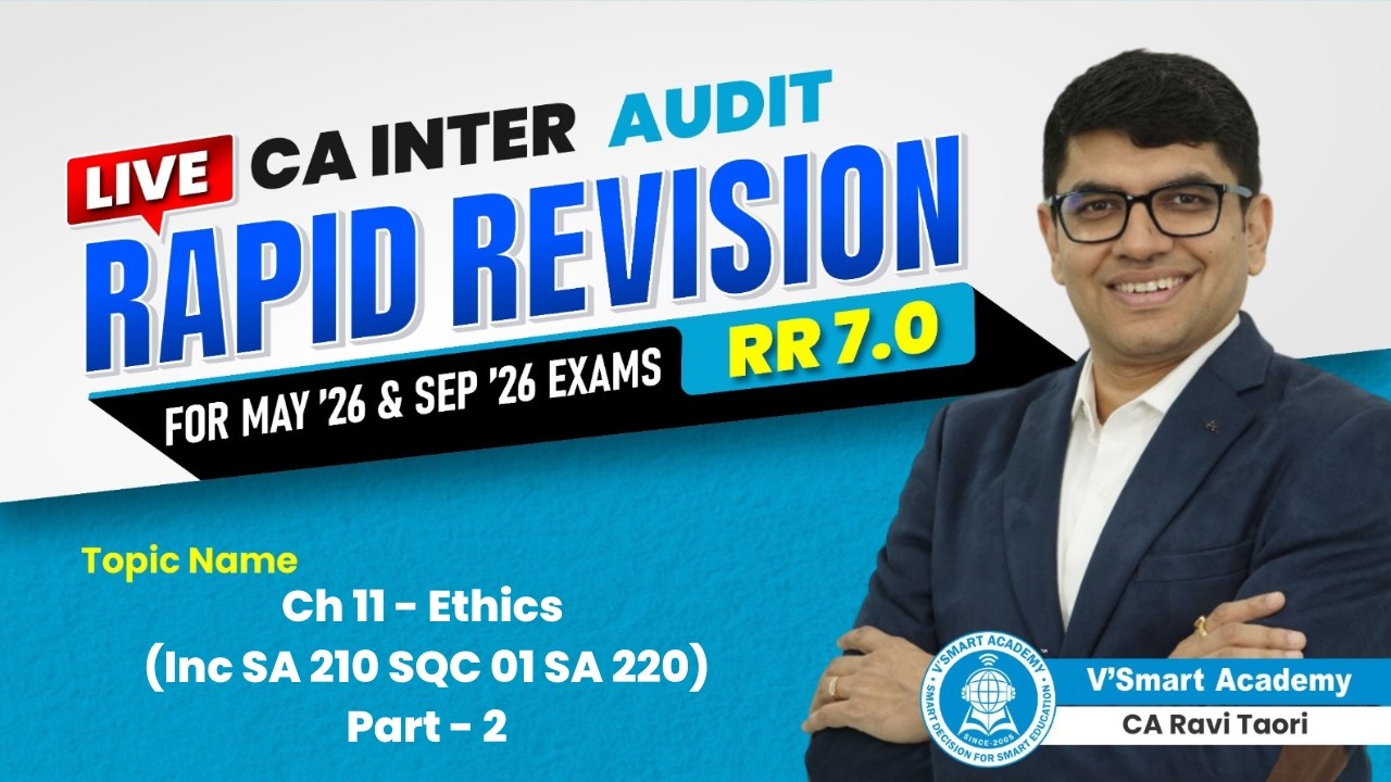 06  | RR 7.0 | For May & Sep'26 | CA Inter Audit | CA Ravi Taori