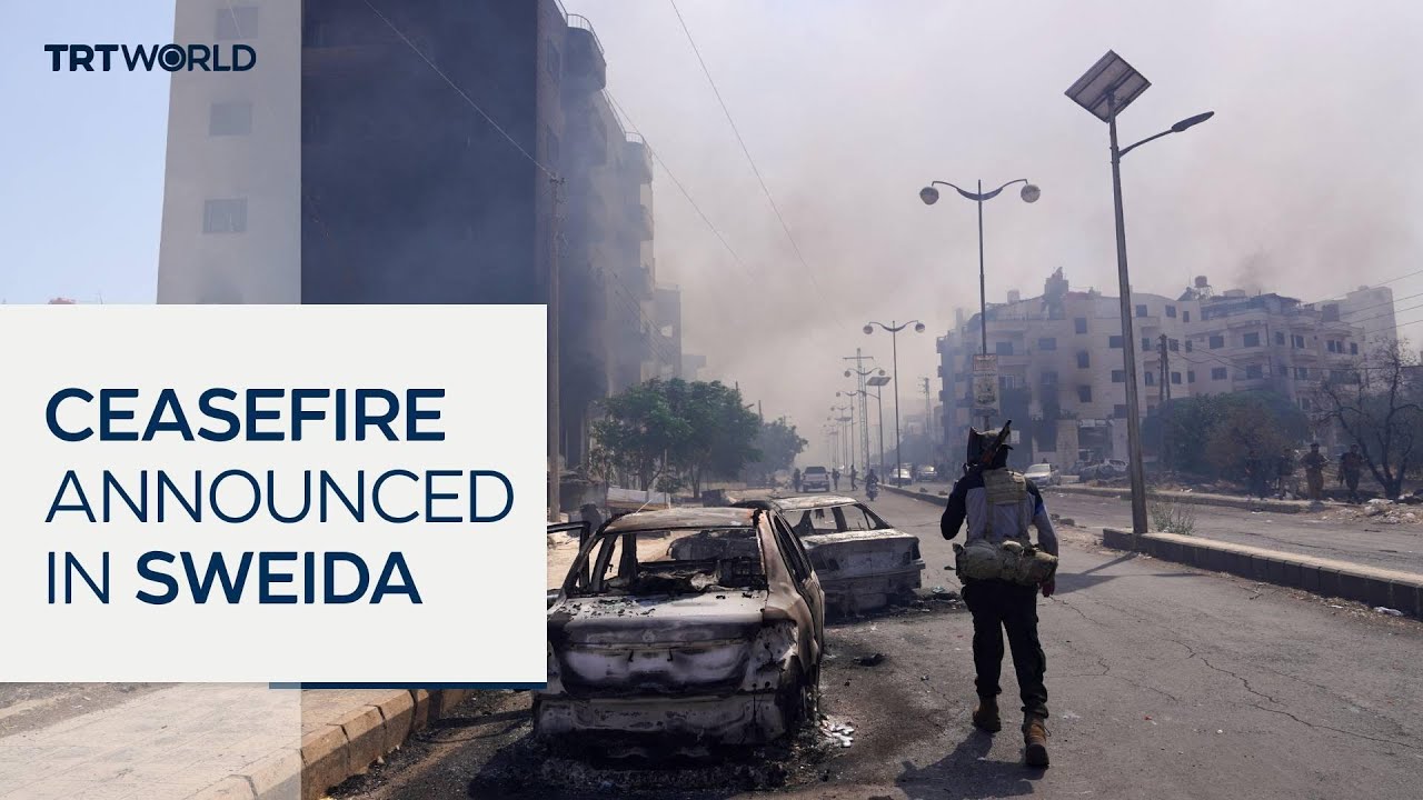 Damascus announces 'immediate ceasefire' in southern city Sweida