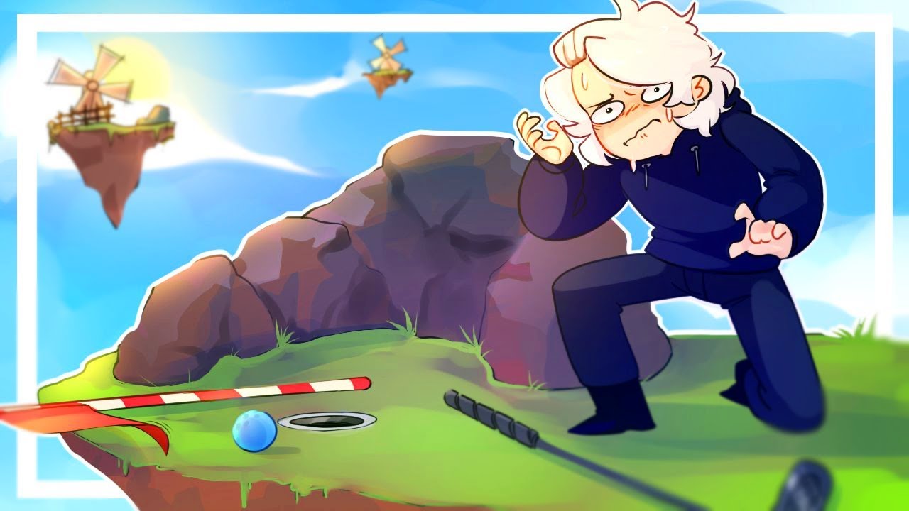 Smacking my friends balls around until they scream out of anguish because they got a bogey - Golf It