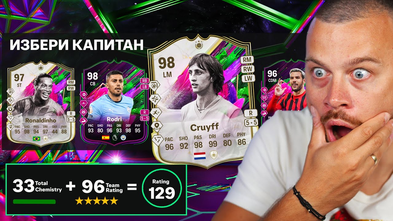 Първи в Света 129 Рейтнат Драфт Отбор с 98 Shapeshifter Cruyff ПРЕДИЗВИКАТЕЛСТВО