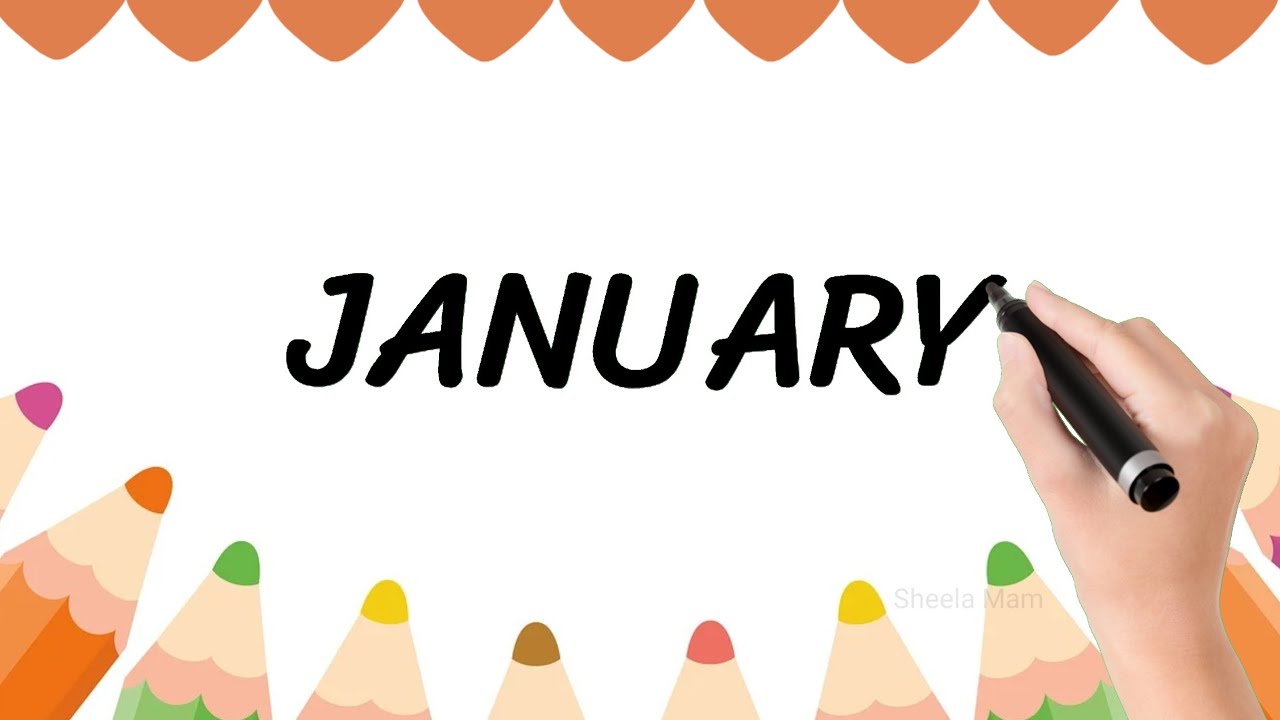 January February March April Spelling Writing For Nursery Kids | Months Of The Year | Nursery Rhymes