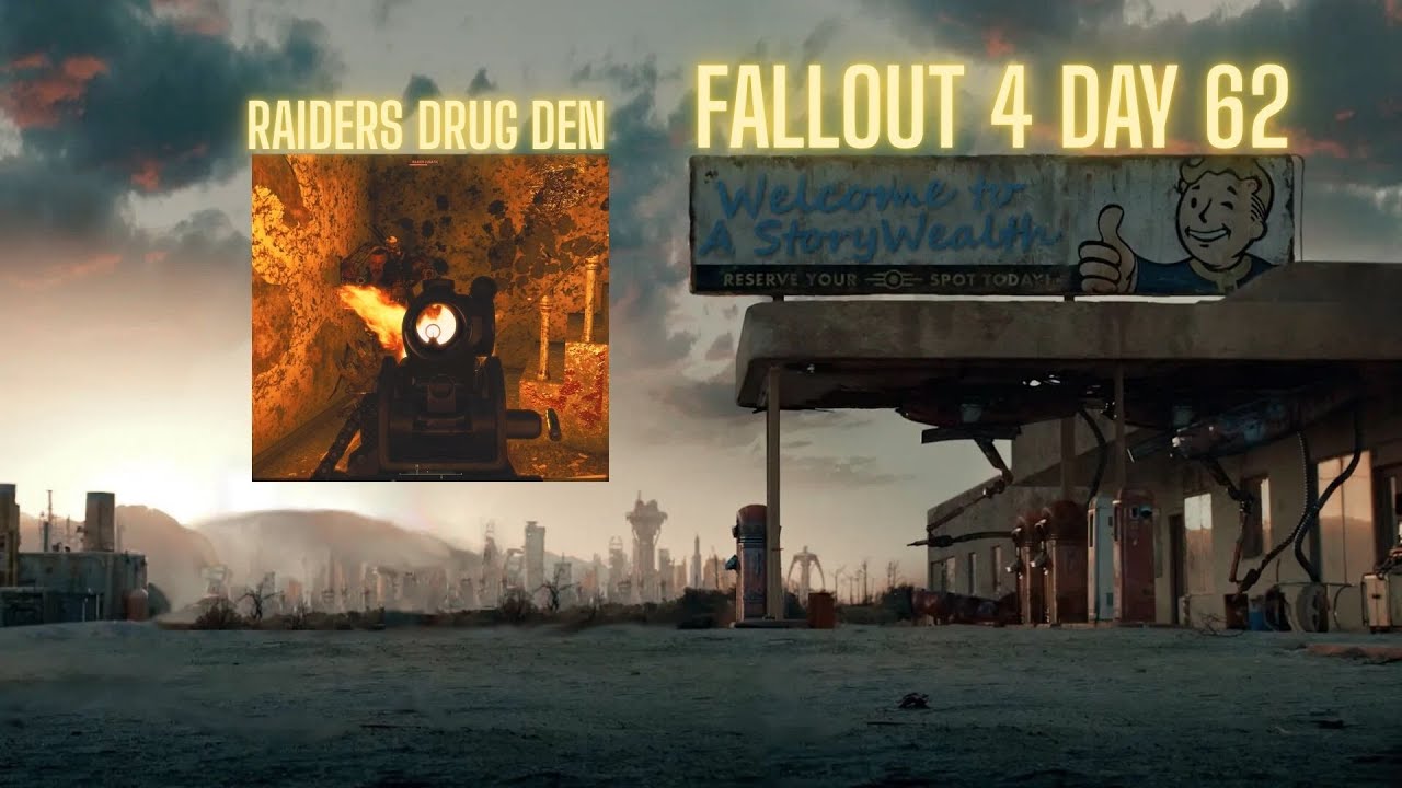 Fallout 4 StoryWealth/  Drug Den Raider Scum/ Irish Pride Industries shipyard/ Day 62 4K HDR DTS