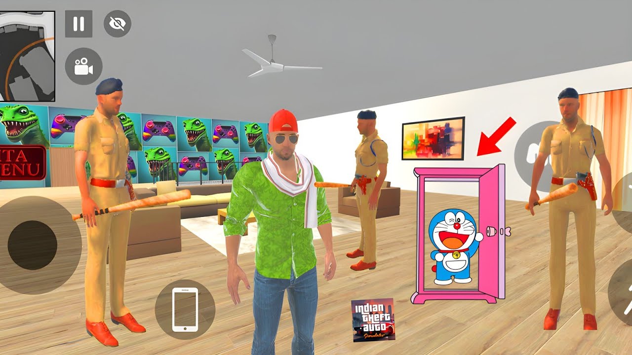 🎬🔥“পুলিশ ধরতেই ঘর থেকে ডোরেমন বেরিয়ে এলো 😱🚔 | Indian Theft Auto”🔥