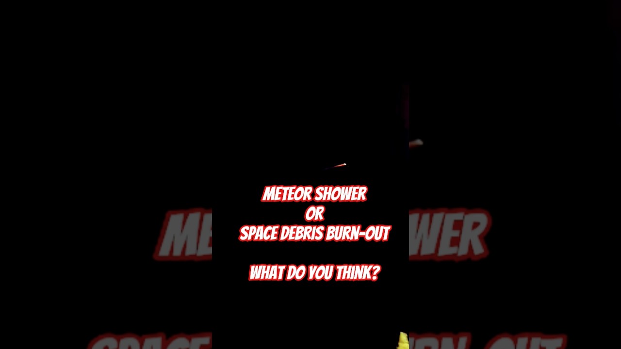 What is this in Folsom Sky tonight? Meteor shower or Space Debris burn-out #spacedebris #meteorite