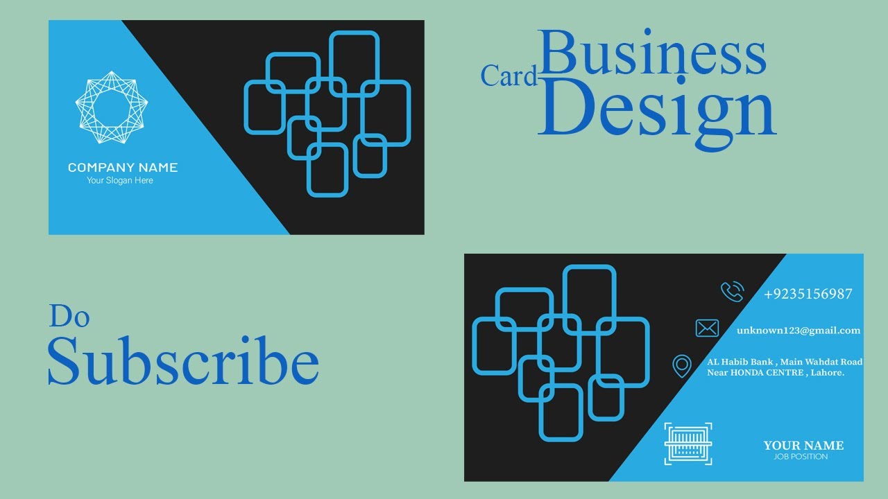 Creative Business Card Design Tutorial in Photoshop CC 2019
