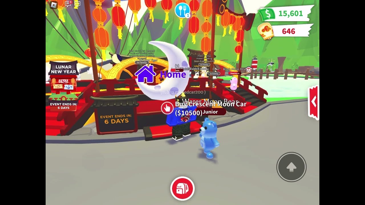 Buying the New Crescent Moon Car in Adopt Me! Worth it at 10,500 bucks #shorts