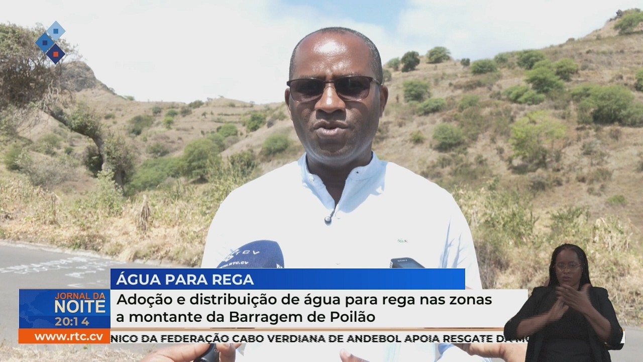 Adoção e distribuição de água para rega nas zonas a montante da Barragem de Poilão