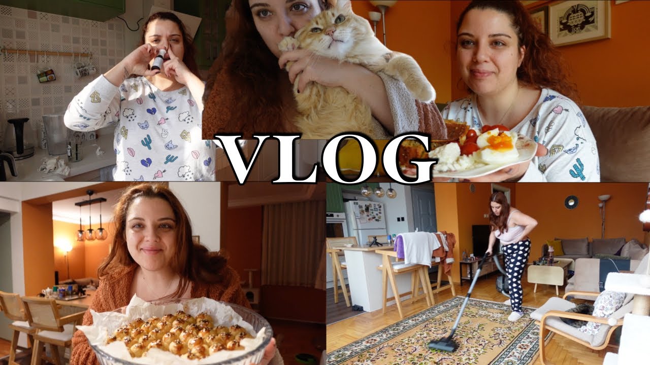 ALERJİ KEYFİSU, TEMİZLİK VLOG, MİSAFİRLERE KEK VE KURABİYE YAPMACA #vlog