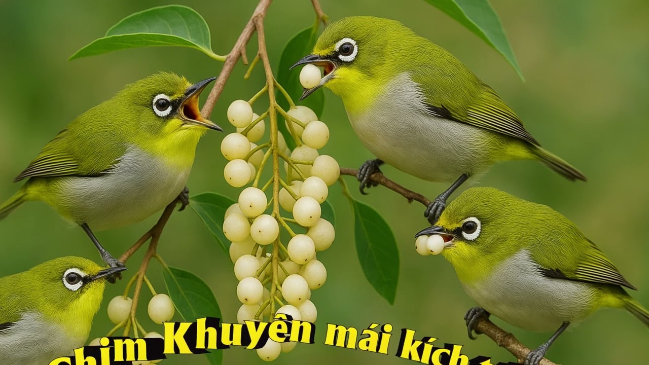 Chim Khuyên mái kích trống líu, 100% bổi mở giọng líu ngay