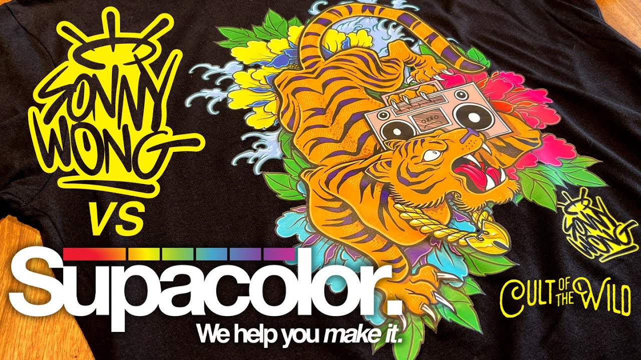Sonny Wong VS Supacolor - First Attempt with my Tiger Style heat transfer