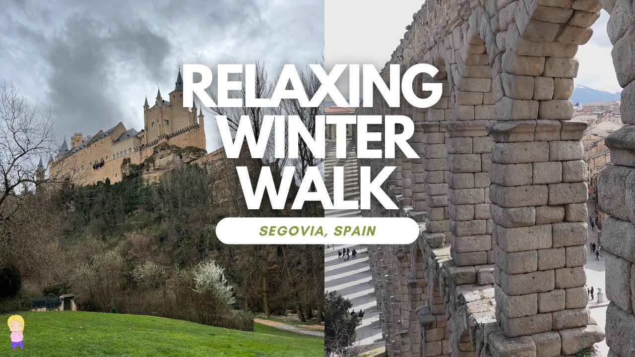 A Quiet Winter Walk Through Segovia / Calm Music & Rain ❄️ 🏰🚶🏼‍♀️
