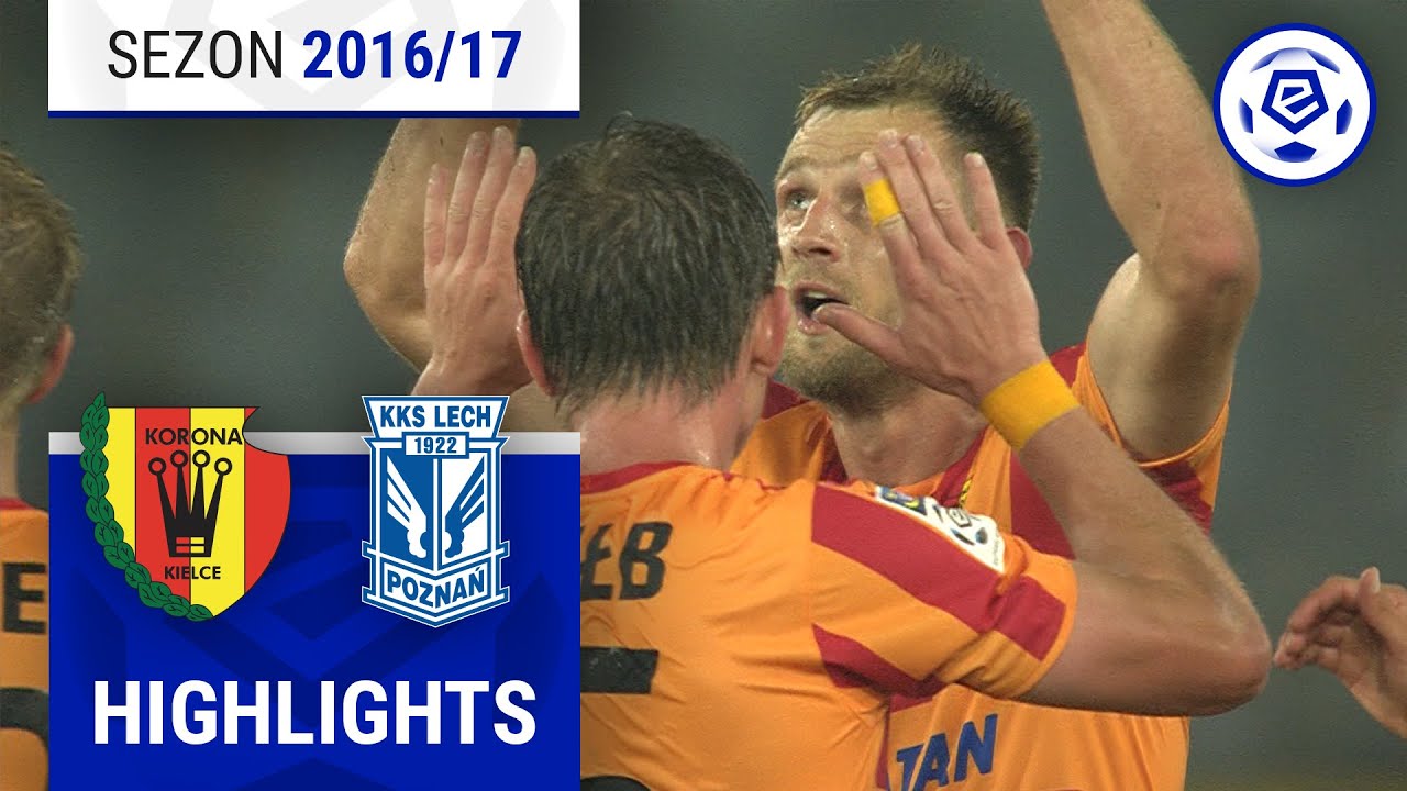 Korona Kielce - Lech Poznań 4:1 | SKRÓT | Ekstraklasa 2016/17 | 4. Kolejka