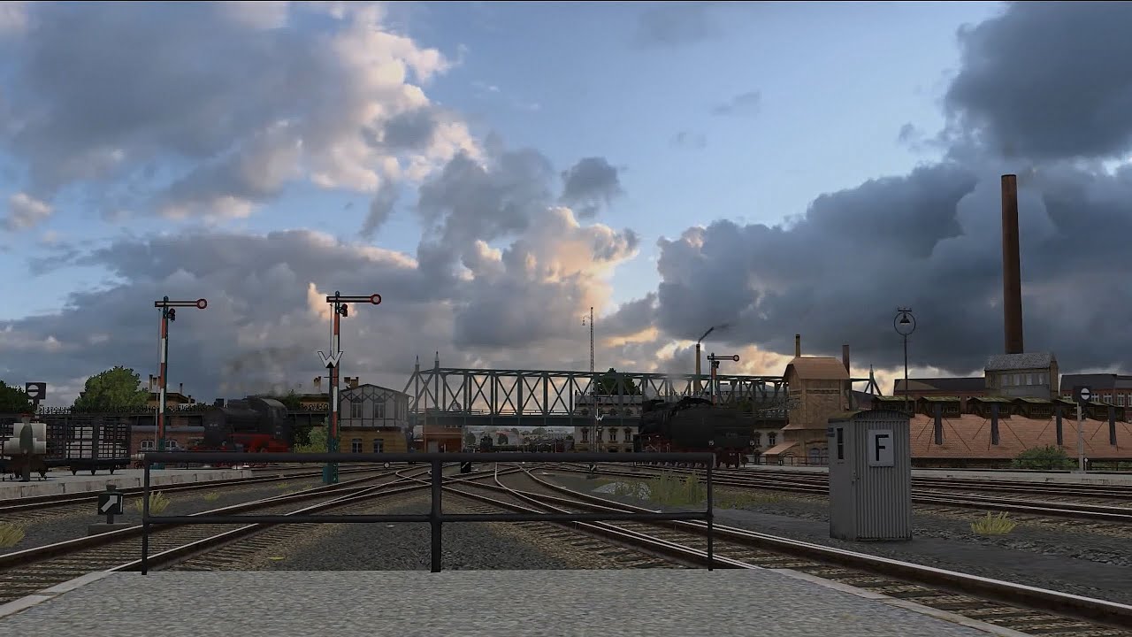 Berlin, Anhalter und Potsdamer Bahnhof, Wolken über Kreuzberg