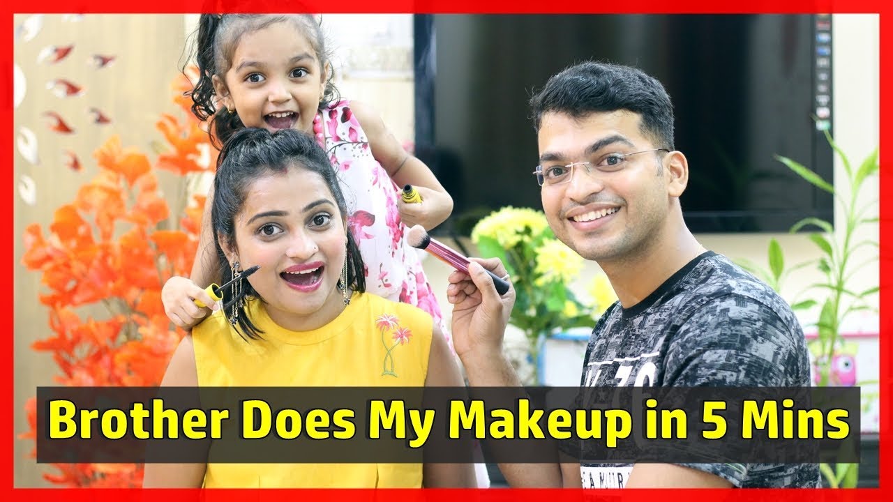 Brother Does My Makeup in 5 Mins | Raksha Bandhan Special - Indian Mom on Duty