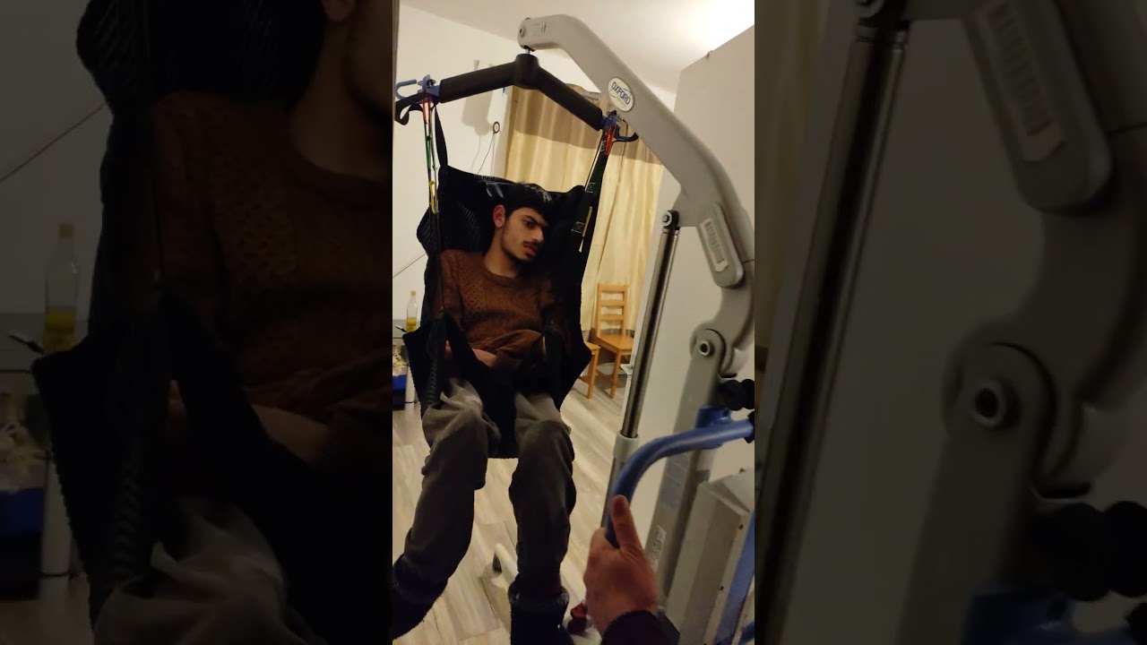 How to transfer a #specialneeds person from chair to bed easily