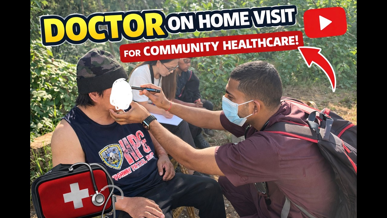 “A Day as an Intern Doctor Going Door to Door 🩺 | Community Service”| Vlog- 03