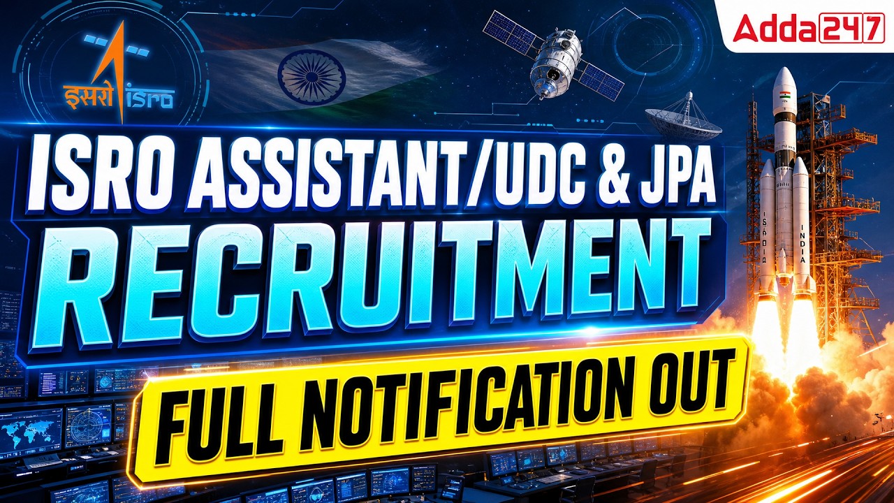 ISRO Recruitment 2026 Notification Out 🚀 | Assistant, UDC & Junior Personal Assistant Vacancy |