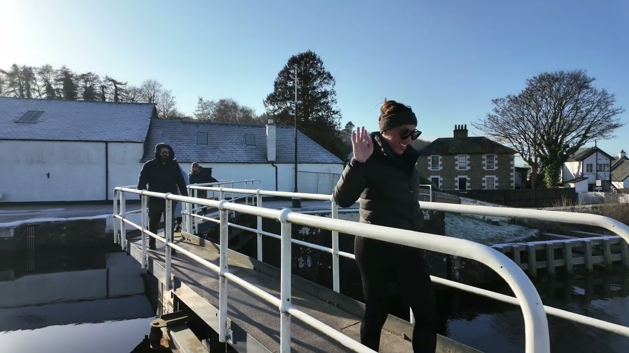 4k Feb 2025 walk along the Caledonian canal near Inverness