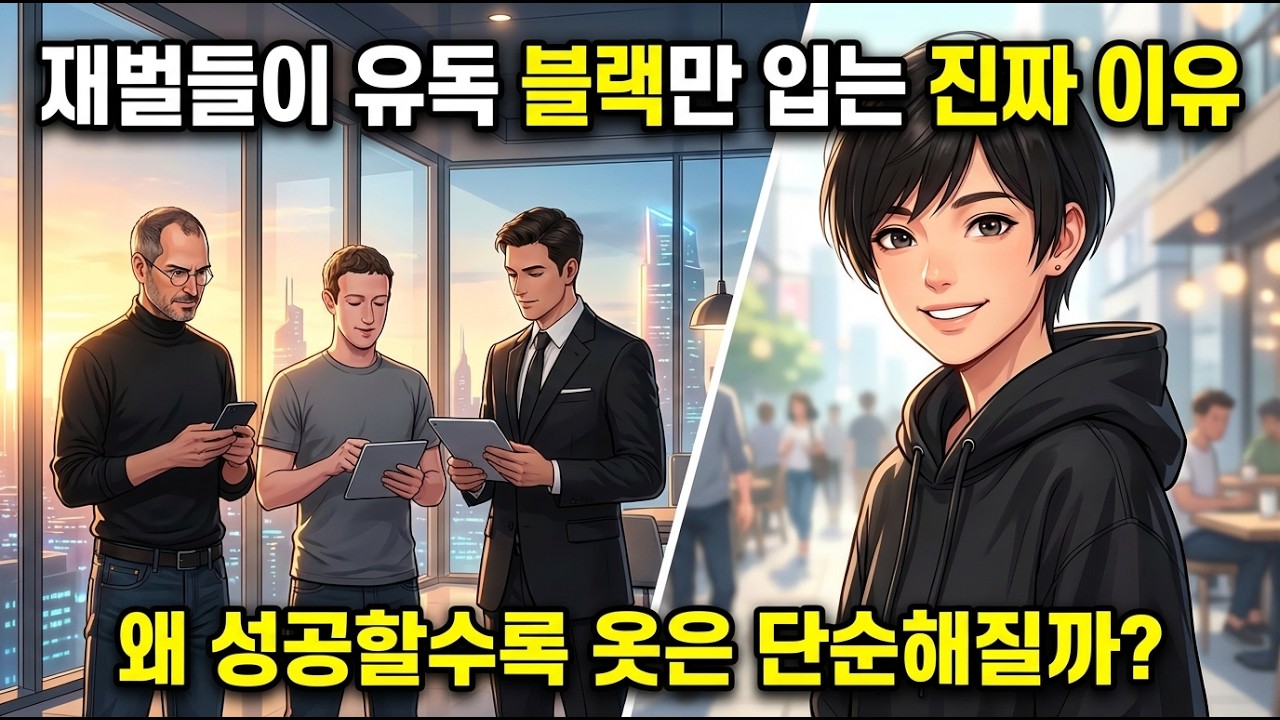 “재벌들이 유독 블랙만 입는 진짜 이유” 재벌 패션!