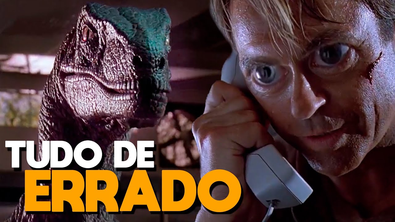 TUDO de ERRADO com JURASSIC PARK - PARQUE DOS DINOSSAUROS