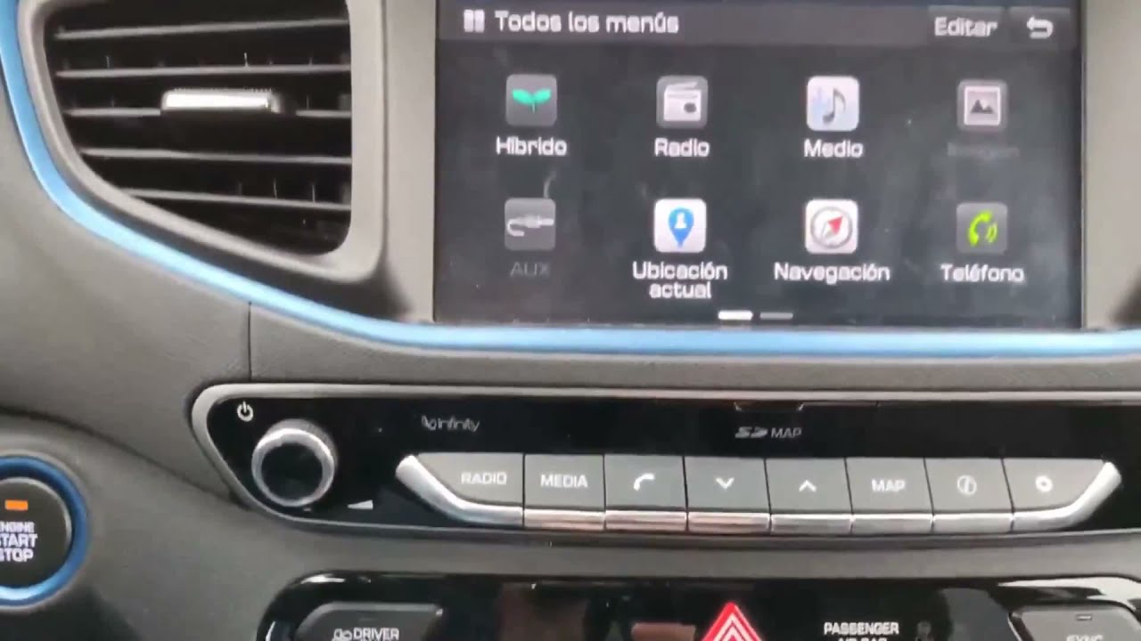 Manual usuario Hyundai - Pantalla infoentretenimiento, navegación