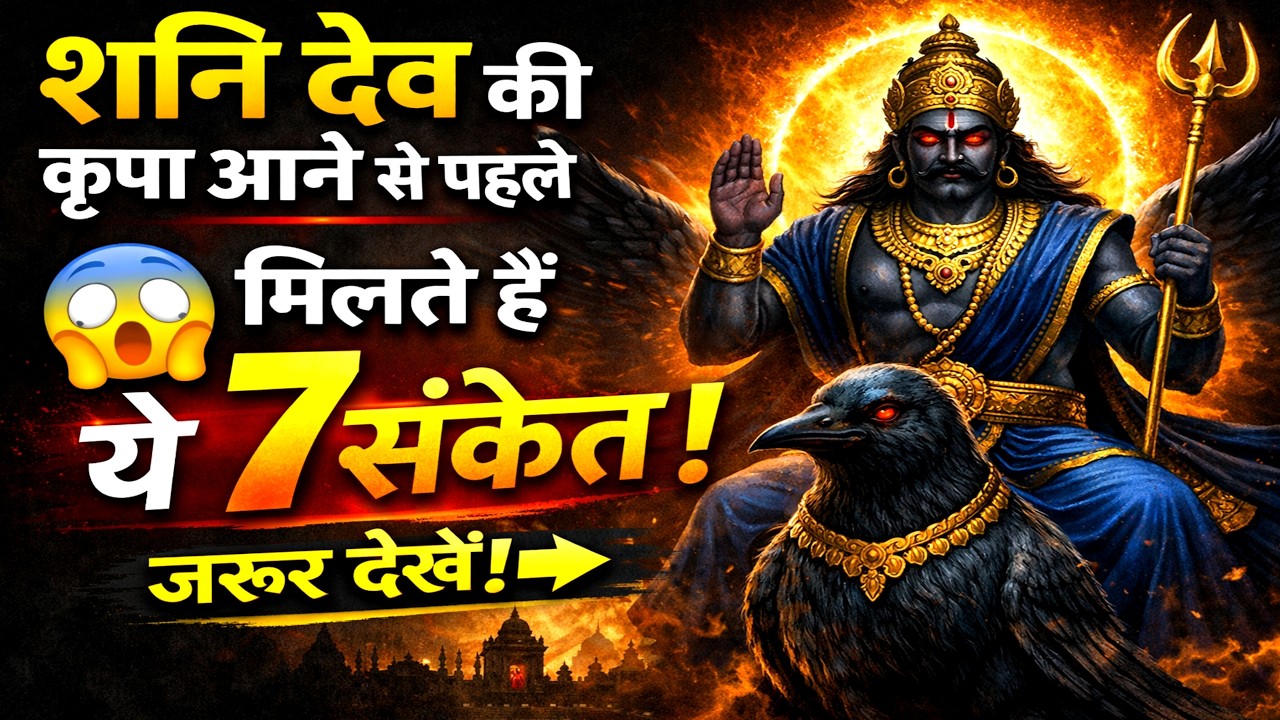 शनि देव की कृपा आने से पहले मिलते हैं ये 7 संकेत 
