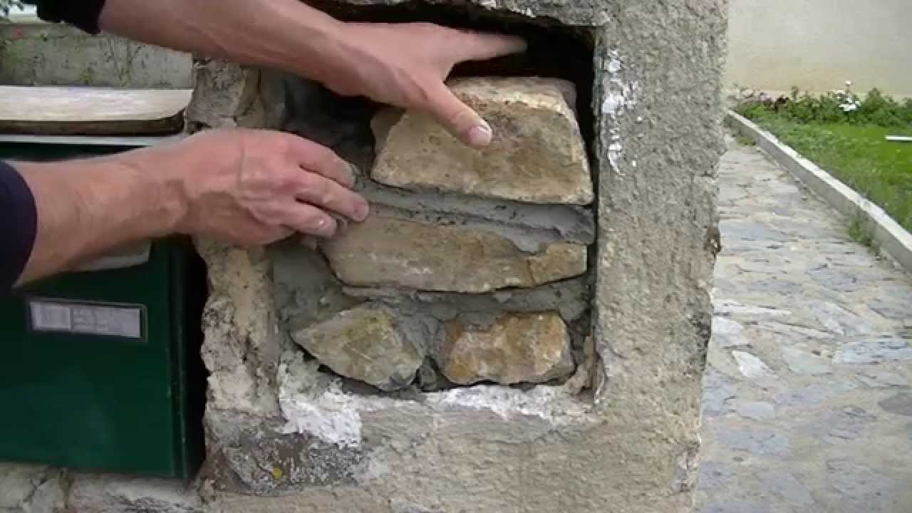 Comment boucher un trou dans un mur en pierre?