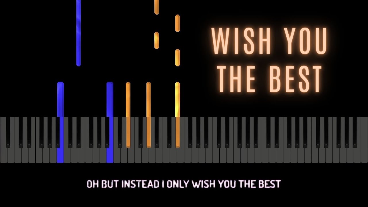 Lewis Capaldi - Wish You the Best - Piano Karaoke / Accompaniment / Instrumental / Piano Tutorial