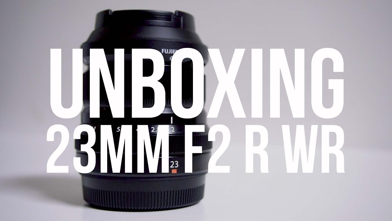 UNBOXING Fujinon 23mm f2 R WR BRASIL