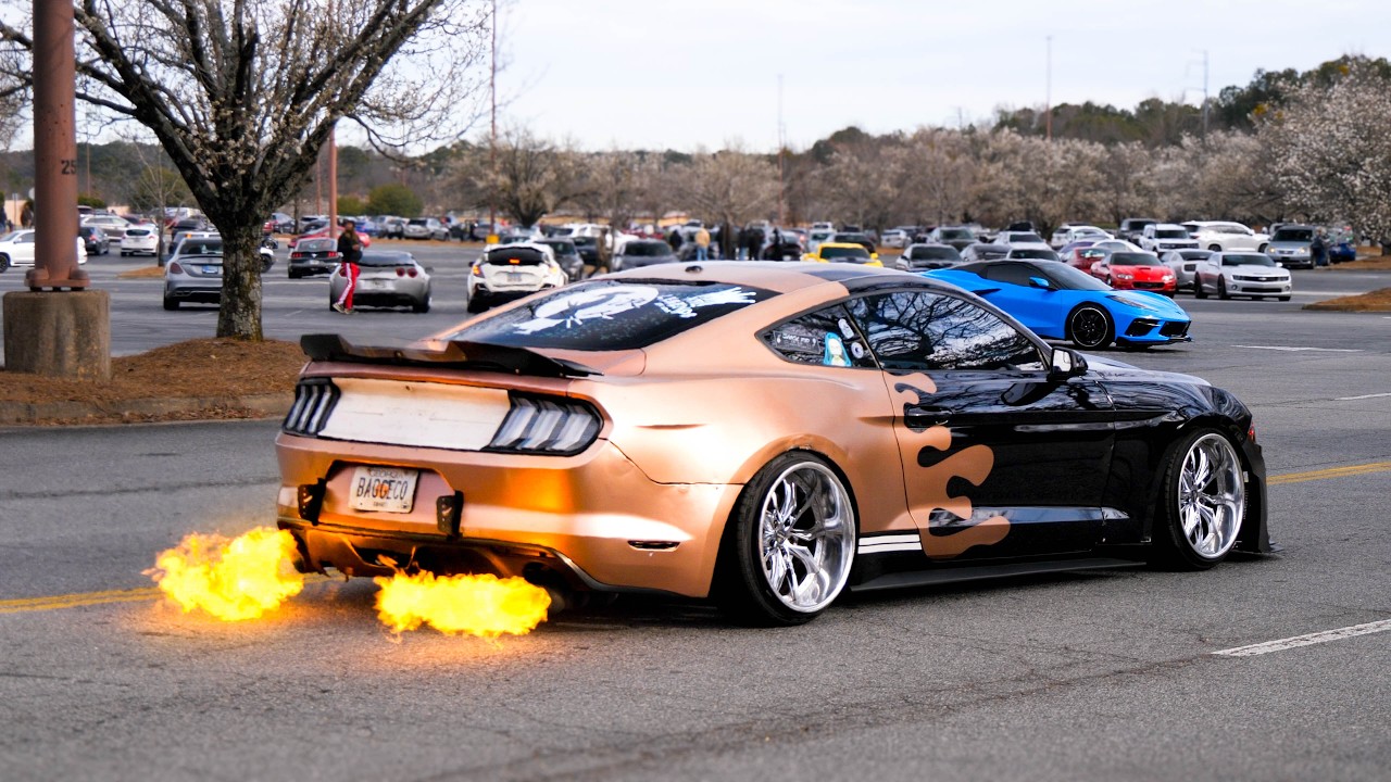 Atlanta Caffeine & Octane | Looking like a Forza Horizon Server, Cars Cruising In | March 2025