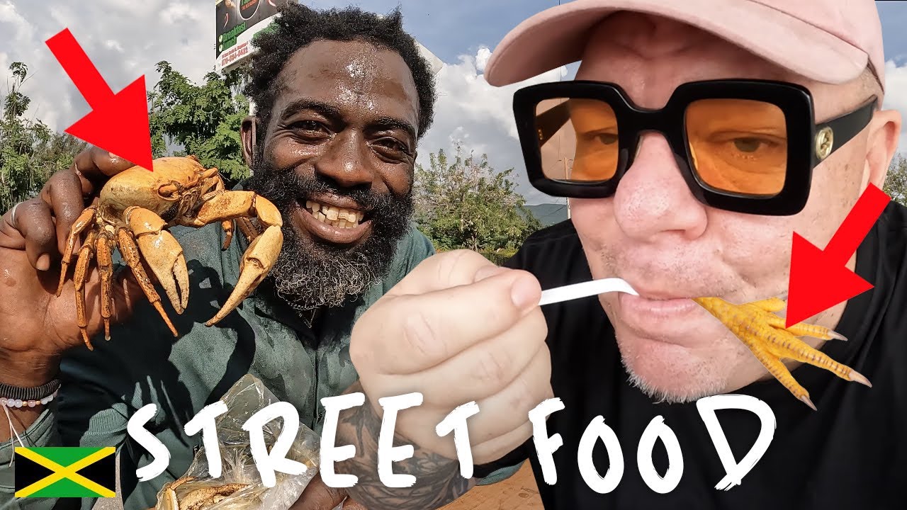 Eating Chicken Foot Soup & Curry Crab with a Homeless Man in Jamaica! 🇯🇲