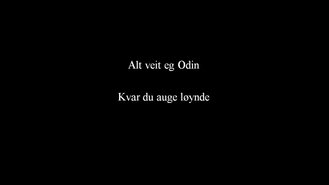 Wardruna / Aurora - Helvegen Lyrics