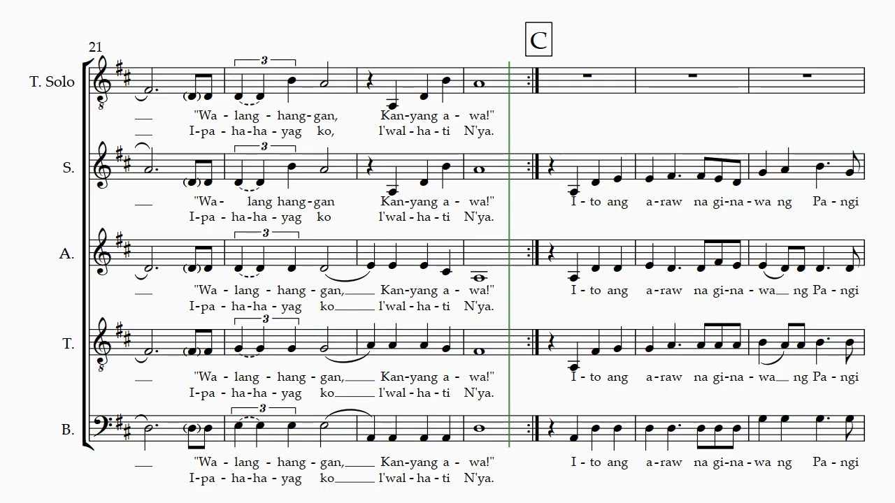 Ito Ang Araw (D Maj) SATB