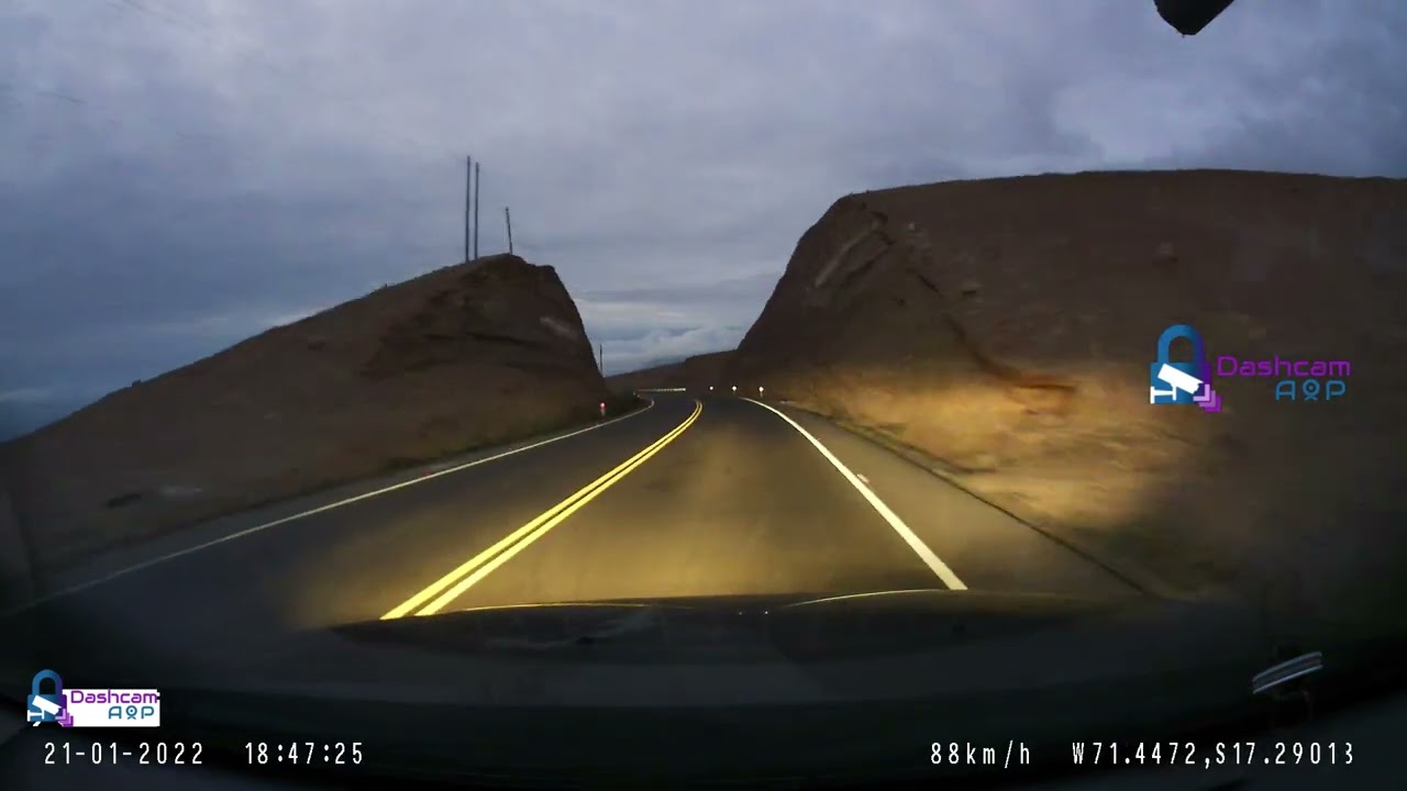 Ruta Puerto de ILO (Moquegua)- Arequipa (Noche)