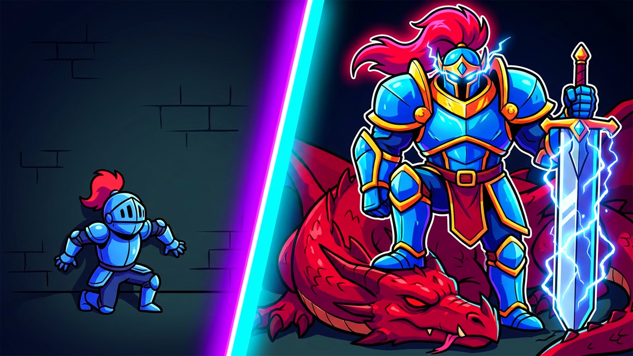 Upgrading A Tiny Knight Into An Unstoppable Dragon Slayer Is Weirdly Satisfying! - IncreKnight #1