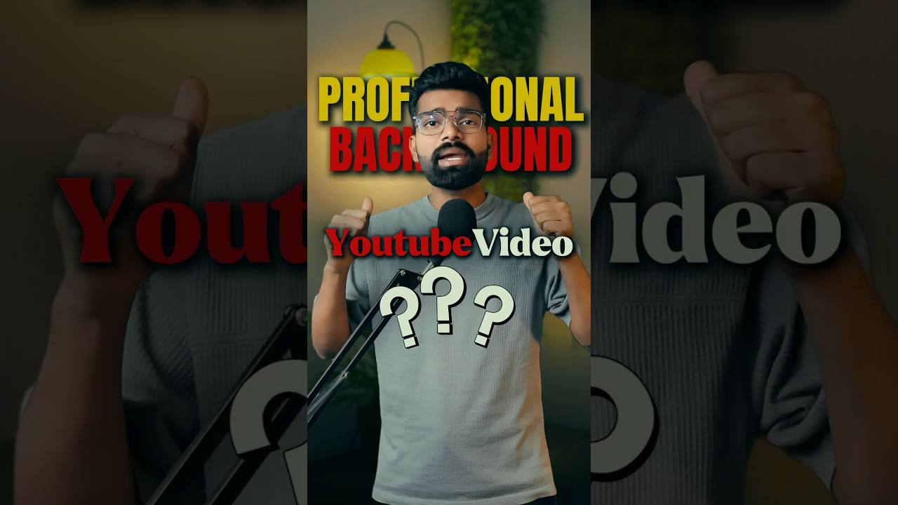 Want Professional Background For YouTube Video !