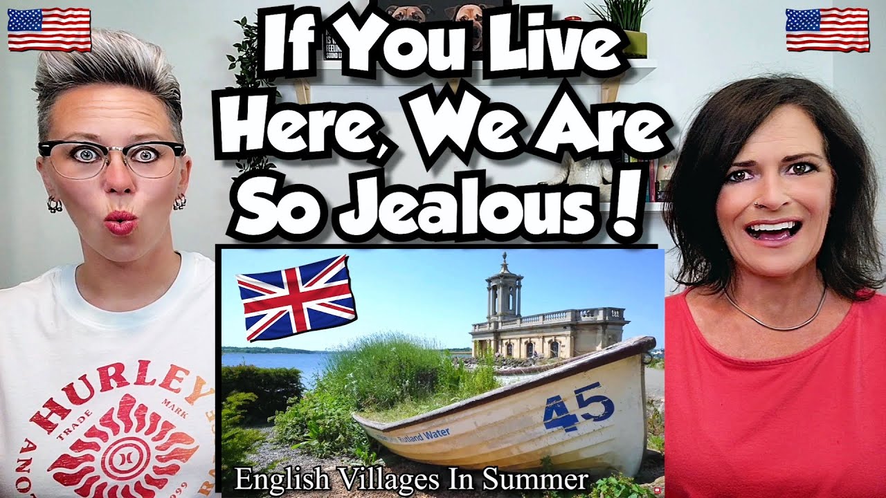 American Couple Reacts: English Villages in Summer! Beautiful, Relaxing, & Magical! FIRST TIME!!