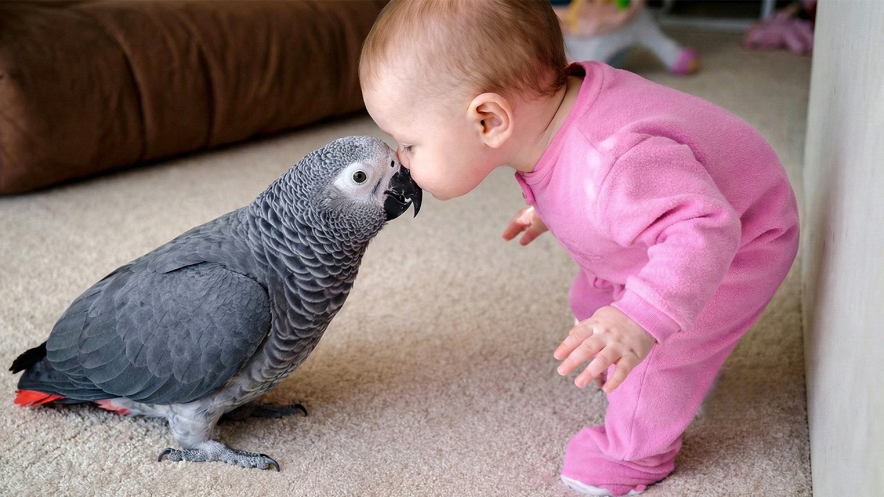 You Won’t Believe How Gentle This Parrot Is With A Baby 🥹🦜👶