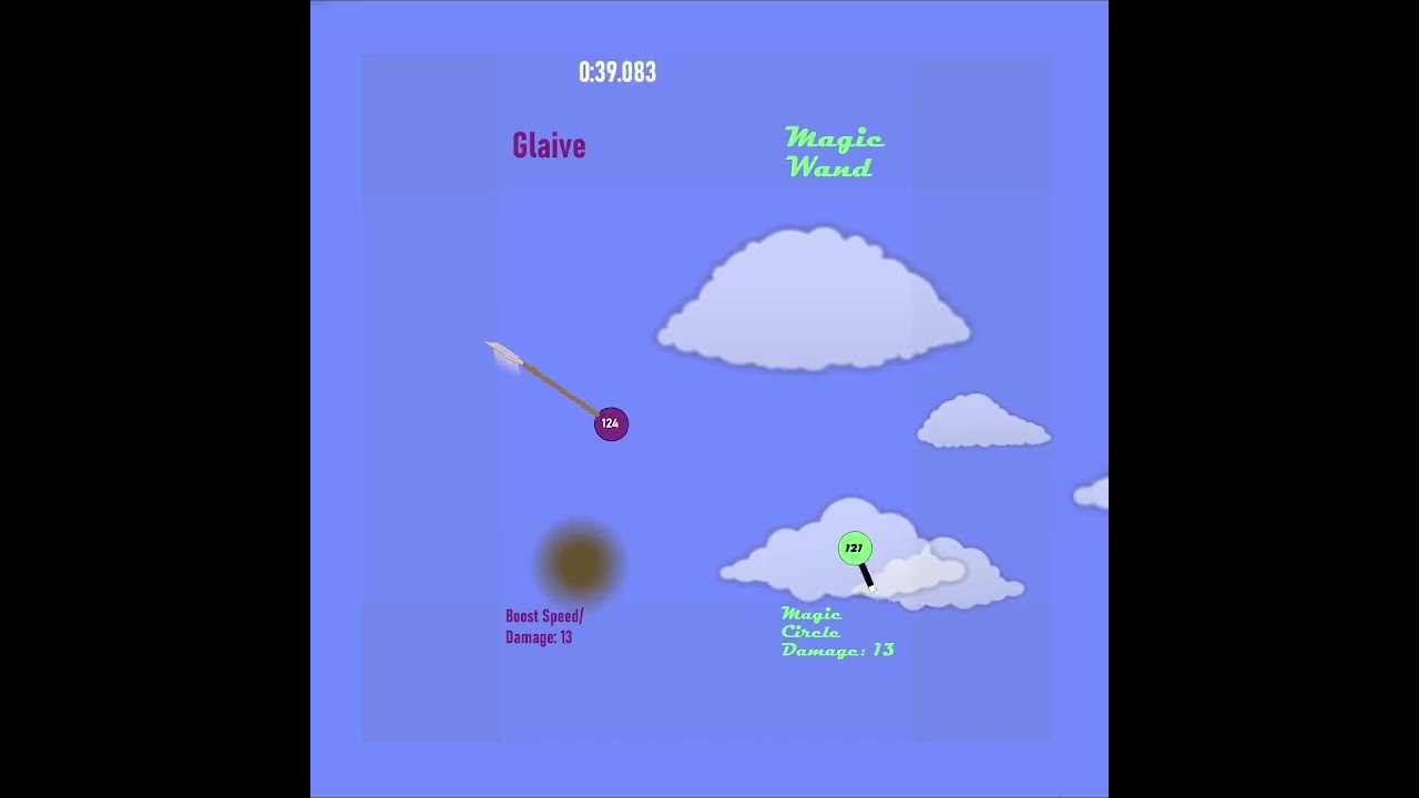 Glaive vs Magic Wand #weaponball #earclacks #simulation #fight #algodoo