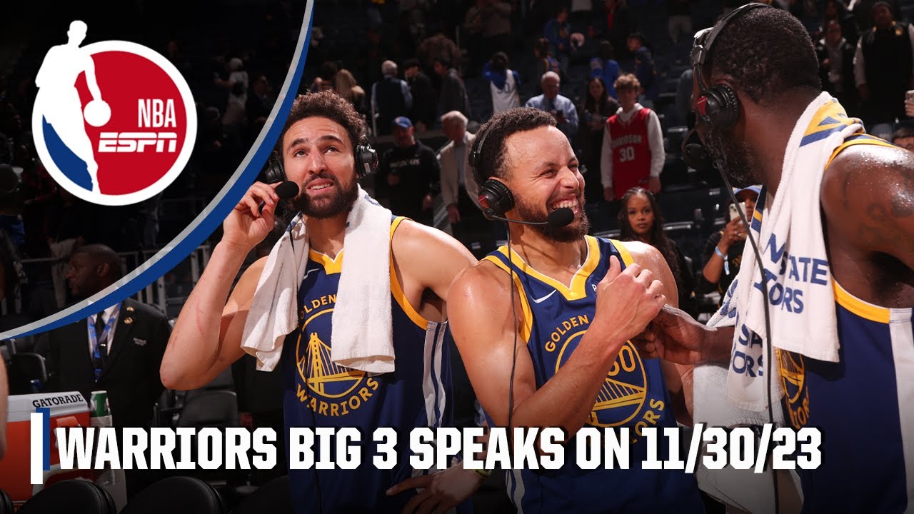 Klay, Steph & Draymond speak about Warriors’ chemistry on 11/30/23 | NBA on ESPN