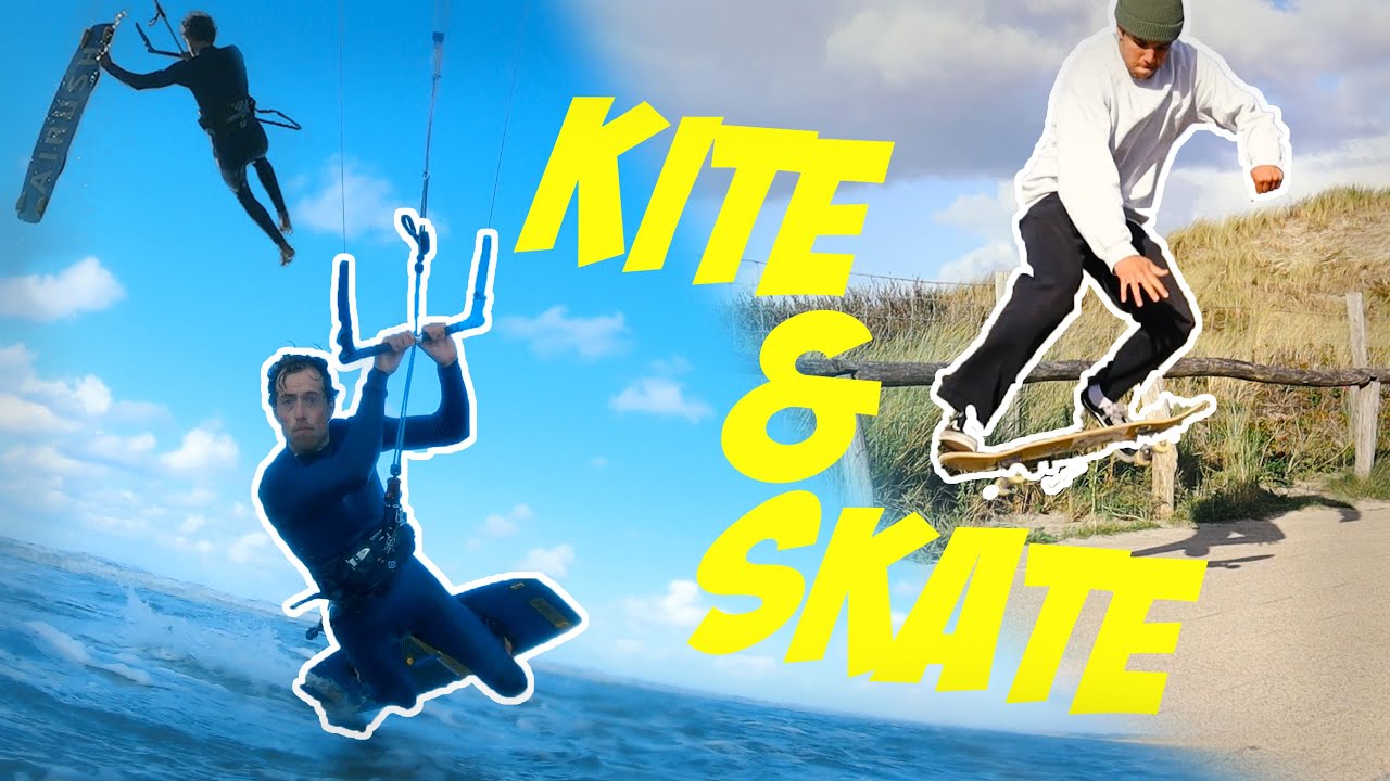 Kitesurfing and Skateboarding in ONE Day!