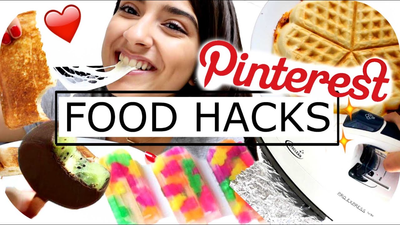 PINTEREST Food Hacks - LIVE TEST - Pizza Waffel | EIS Selbermachen | DIY SNACKS | Sanny Kaur